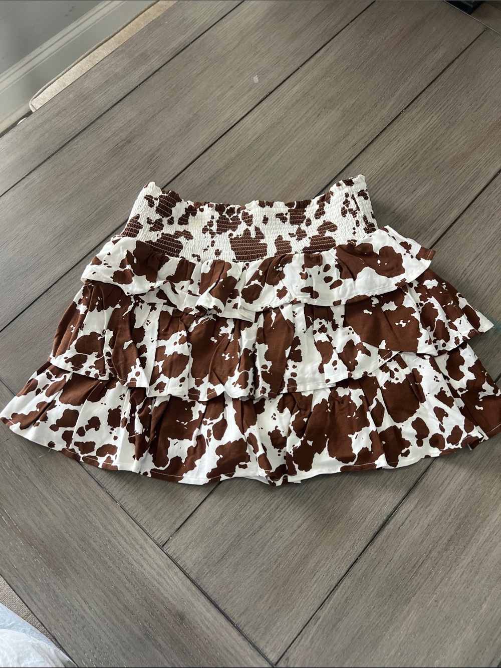 NWT Sincerely Jules Cow Print Skort - Size Small